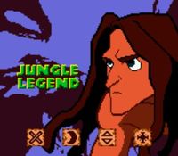 une photo d'Ã©cran de Tarzan sur Nintendo Game Boy Color